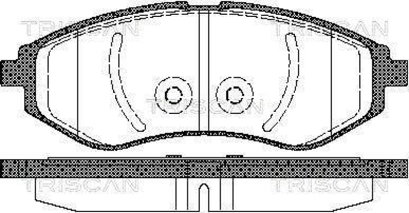 TRISCAN 8110 21005 Bremsbelag Vorne für Daewoo Kalos