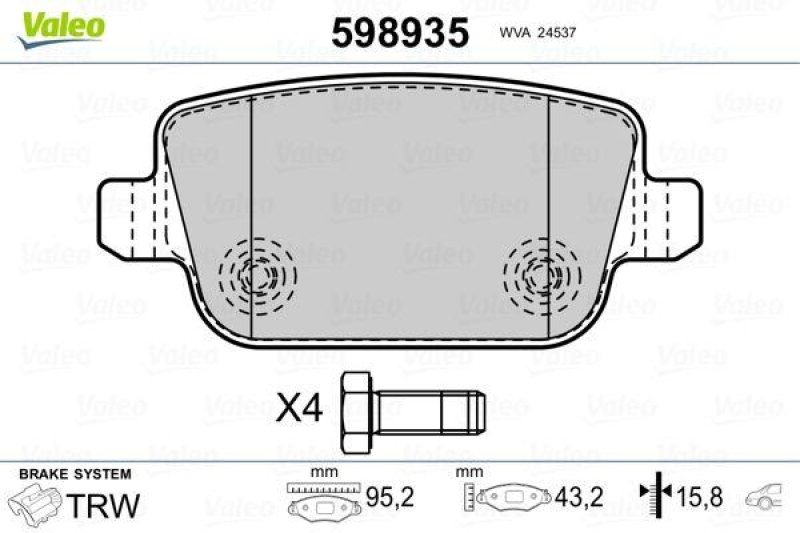 VALEO 598935 SBB-Satz PREMIUM