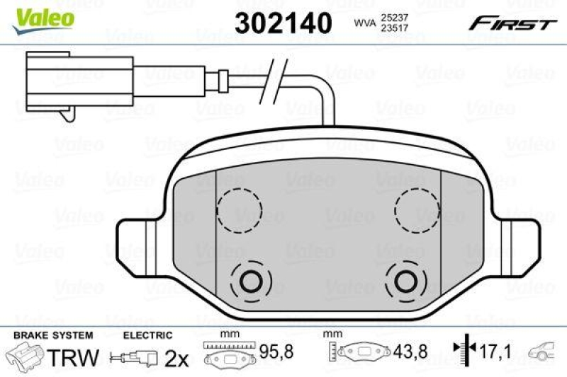 VALEO 302140 SBB-Satz FIRST