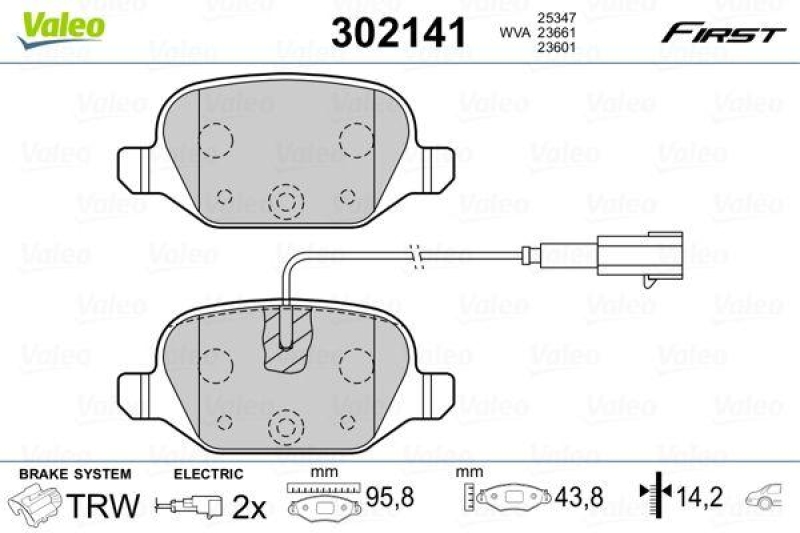 VALEO 302141 SBB-Satz FIRST