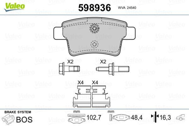 VALEO 598936 SBB-Satz PREMIUM