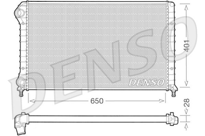 DENSO DRM09061 Kühler FIAT DOBLO (119) 1.4 (2005 - )