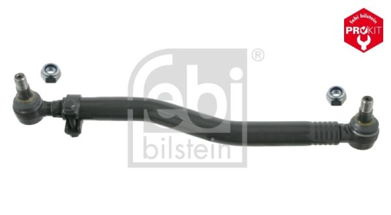 FEBI BILSTEIN 27485 Lenkstange mit Sicherungsmuttern, vom Lenkgetriebe zur 1. Vorderachse für RENAULT (RVI)