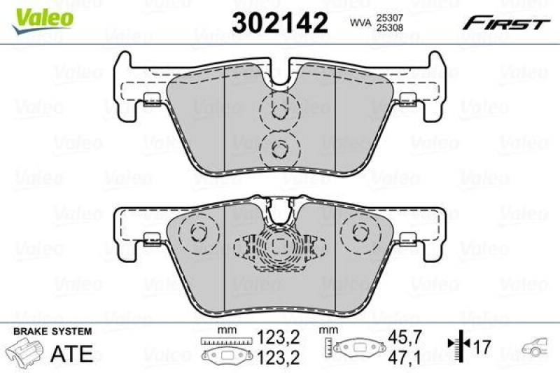 VALEO 302142 SBB-Satz FIRST