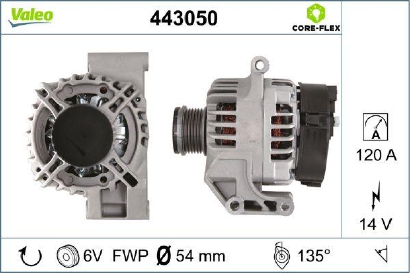 VALEO 443050 Generator-CORE-FLEX