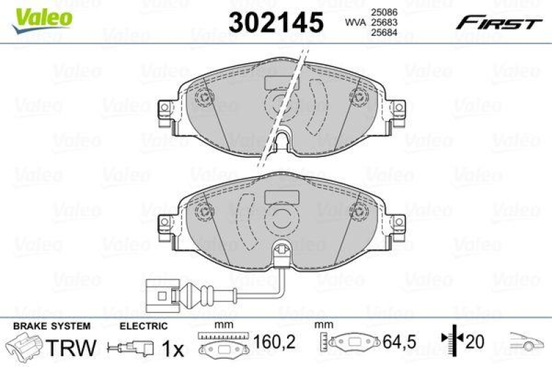 VALEO 302145 SBB-Satz FIRST