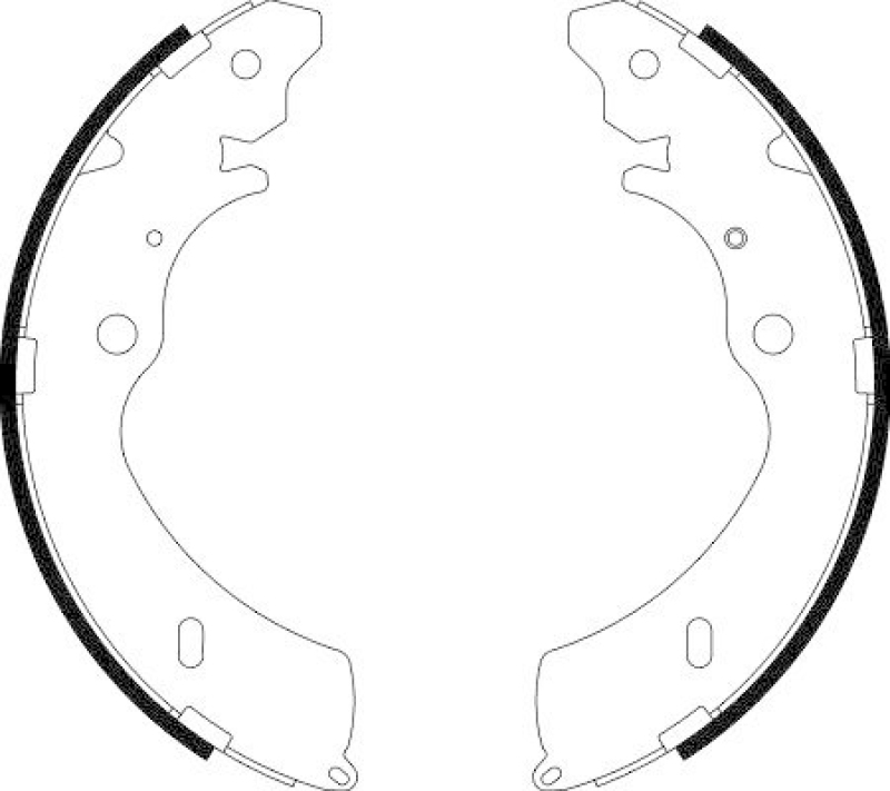 HELLA 8DB 355 038-151 Bremsbackensatz