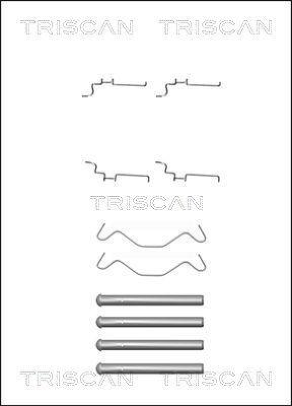 TRISCAN 8105 131638 Montagesatz, Scheibenbremsbelag für Toyota