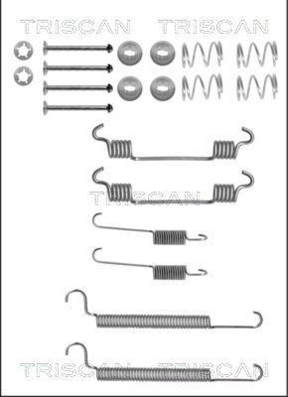 TRISCAN 8105 242569 Montagesatz F. Bremsbacken für Opel, Vauxhall