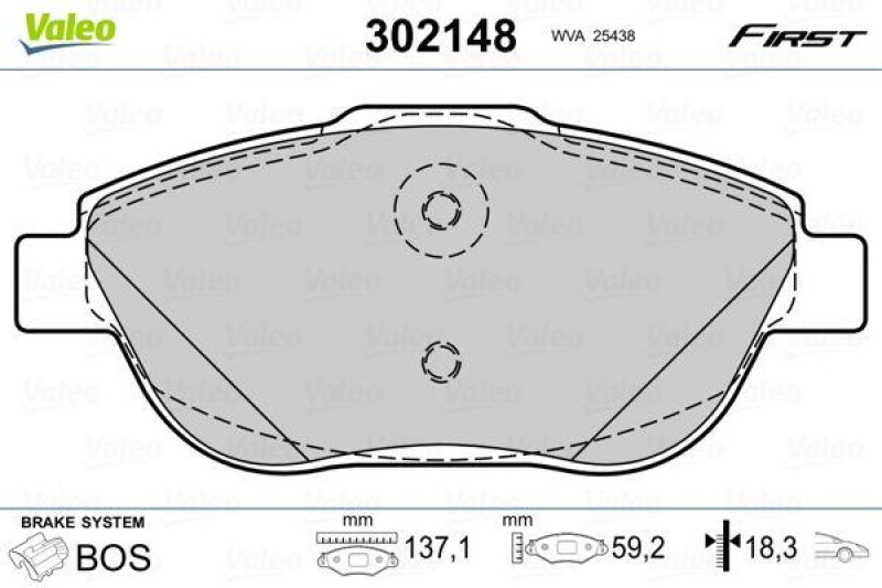 VALEO 302148 SBB-Satz FIRST