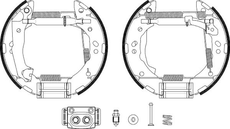 HELLA 8DB 355 038-171 Bremsbackensatz