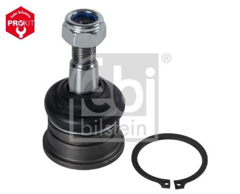 FEBI BILSTEIN 43095 Traggelenk mit Sicherungsmutter und Sicherungsring für TOYOTA