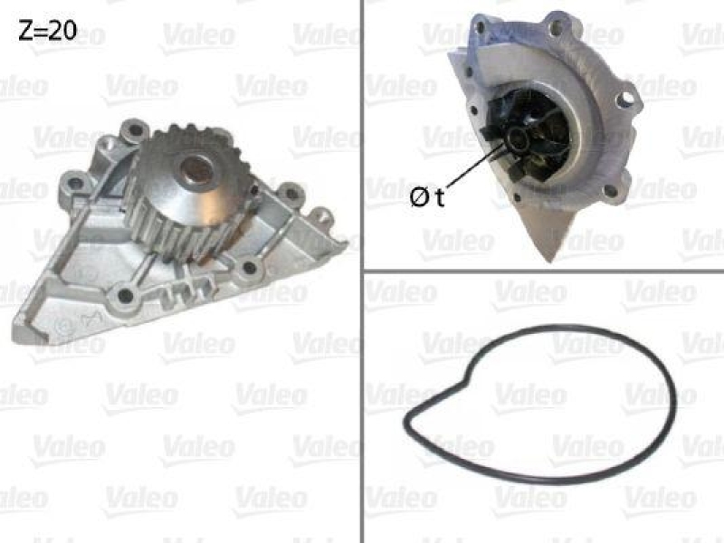 VALEO 506720 Wasserpumpe CITROEN, FIAT, LANCIA, PEUGE