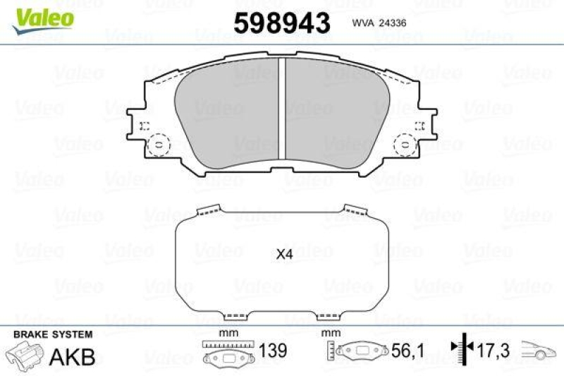 VALEO 598943 SBB-Satz PREMIUM