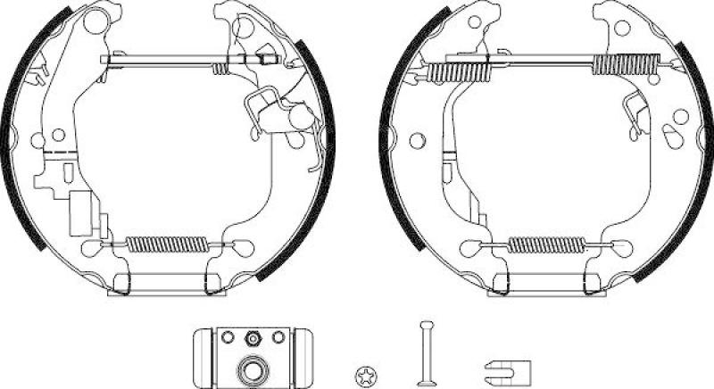 HELLA 8DB 355 038-181 Bremsbackensatz