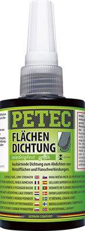 PETEC 97075 Dichtstoff Flächendichtung aushärtend niedrigfest grün 75ml