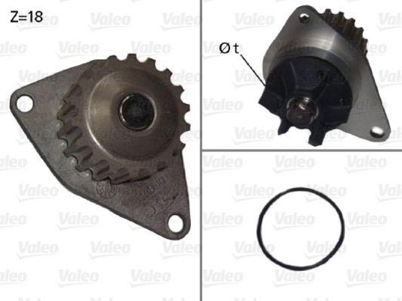 VALEO 506721 Wasserpumpe CITROEN, PEUGEOT PSA C2/C3/