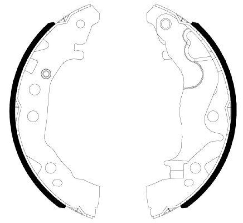 HELLA 8DB 355 038-201 Bremsbackensatz