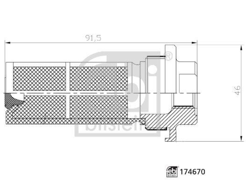 FEBI BILSTEIN 174670 Kraftstofffilter für Mercedes-Benz