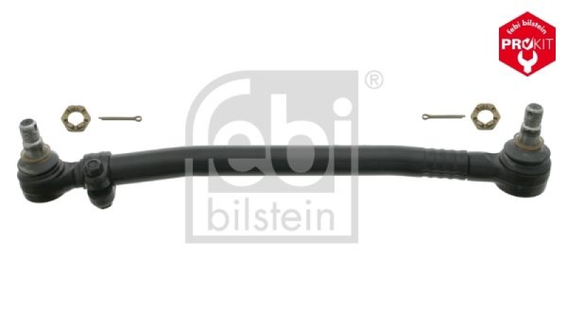 FEBI BILSTEIN 30903 Lenkstange mit Kronenmuttern und Splinten, vom Lenkgetriebe zur 1. Vorderachse für Mercedes-Benz