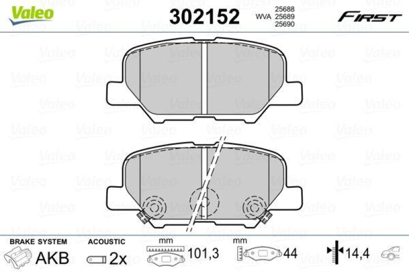 VALEO 302152 SBB-Satz FIRST