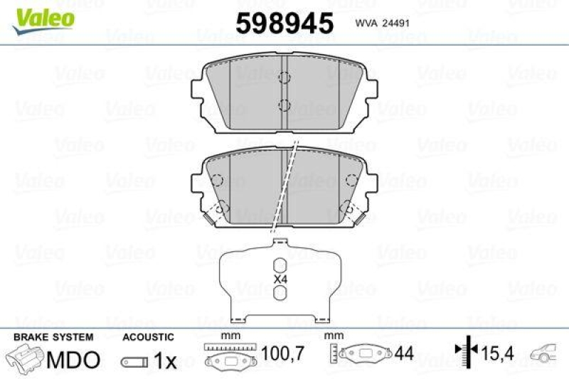 VALEO 598945 SBB-Satz PREMIUM