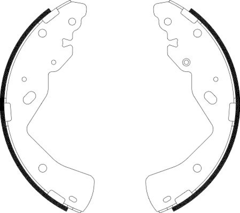 HELLA 8DB 355 038-211 Bremsbackensatz