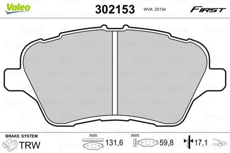 VALEO 302153 SBB-Satz FIRST