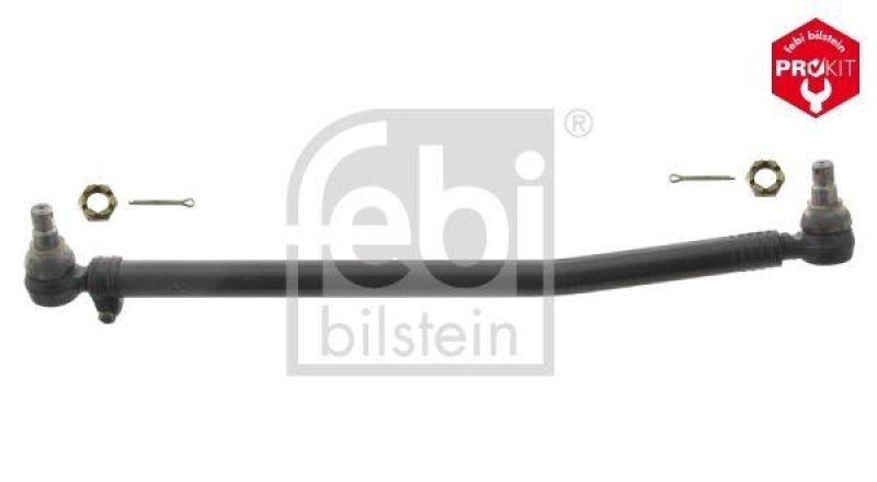 FEBI BILSTEIN 30904 Lenkstange mit Kronenmuttern und Splinten, vom Lenkgetriebe zur 1. Vorderachse für Mercedes-Benz