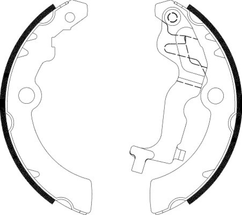 HELLA 8DB 355 038-231 Bremsbackensatz