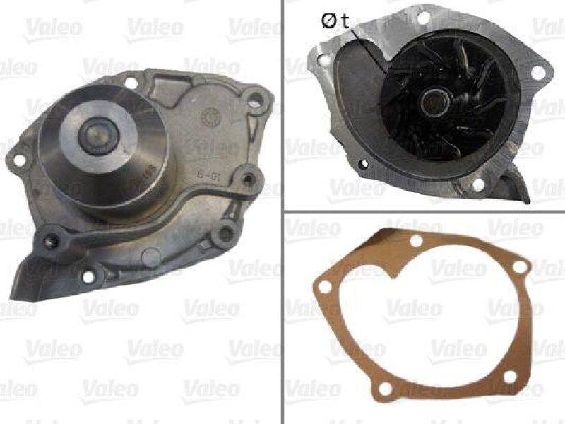 VALEO 506725 Wasserpumpe RENAULT Laguna II, Megane II