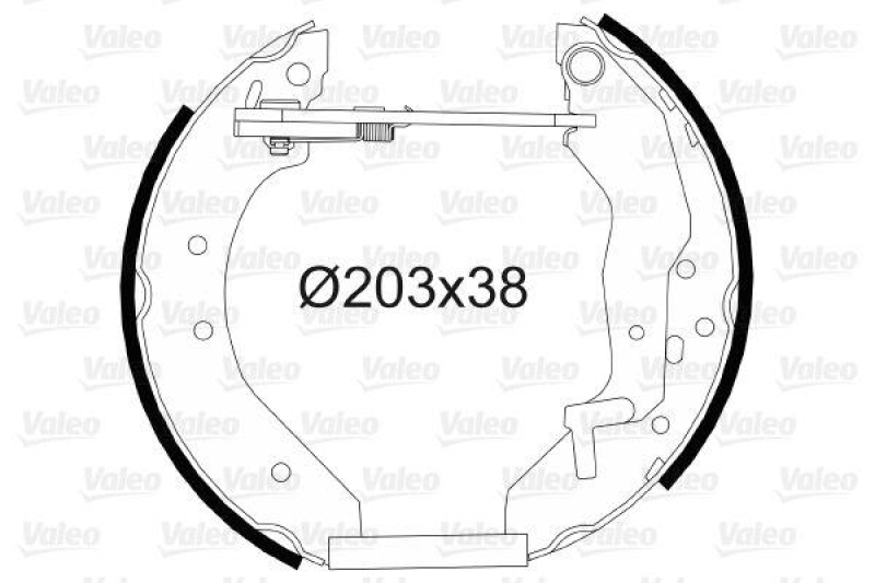 VALEO 554866 Bremsbacken-Satz-KIT