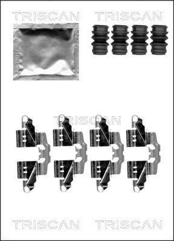 TRISCAN 8105 131645 Montagesatz, Scheibenbremsbelag für Toyota