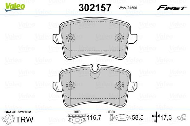 VALEO 302157 SBB-Satz FIRST