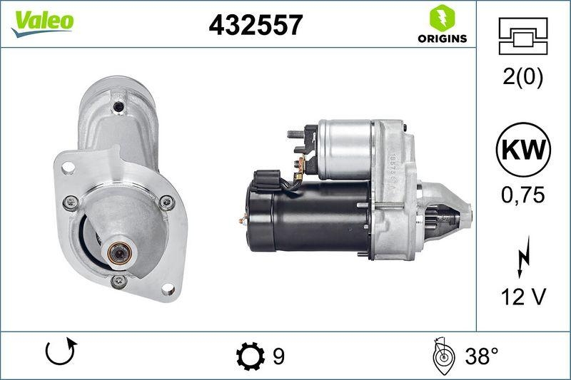 VALEO 432557 Starter Neu - ORIGINS