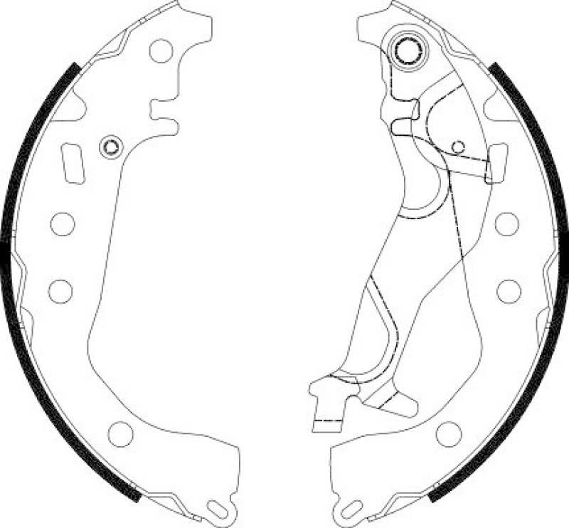 HELLA 8DB 355 038-251 Bremsbackensatz