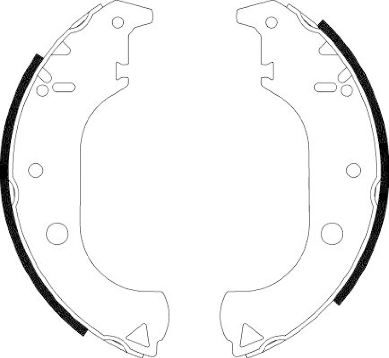 HELLA 8DB 355 038-261 Bremsbackensatz