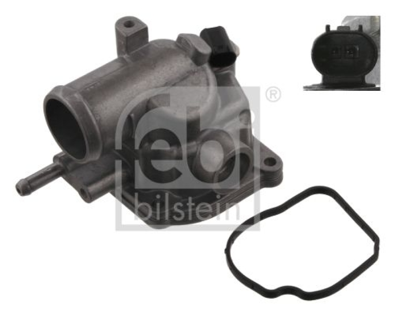 FEBI BILSTEIN 38817 Thermostat mit Gehäuse, Dichtung und Temperaturschalter für Mercedes-Benz