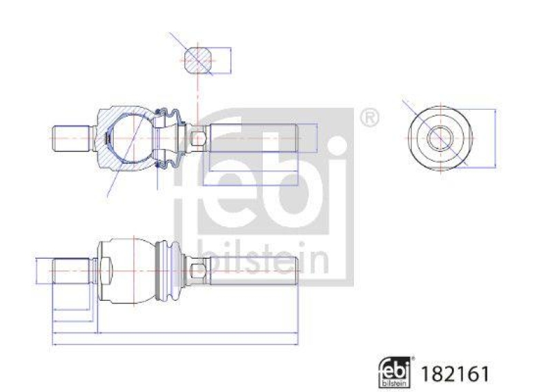 FEBI BILSTEIN 182161 Axialgelenk für Case (IH)