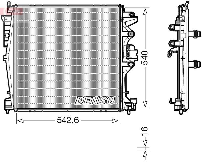 DENSO DRM01004 Kühler ALFA ROMEO GIULIA (952_) 2.2 D (15- )