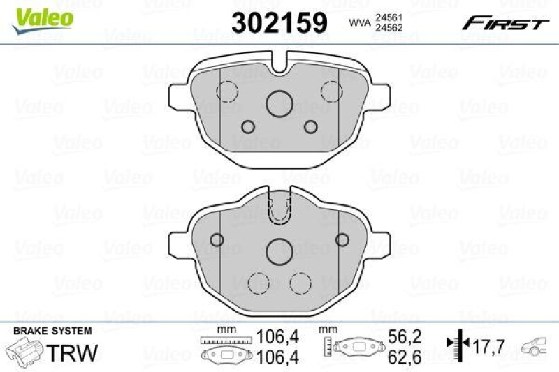 VALEO 302159 SBB-Satz FIRST