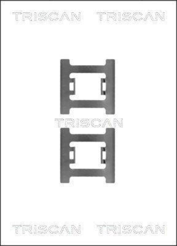 TRISCAN 8105 271606 Montagesatz, Scheibenbremsbelag für Volvo