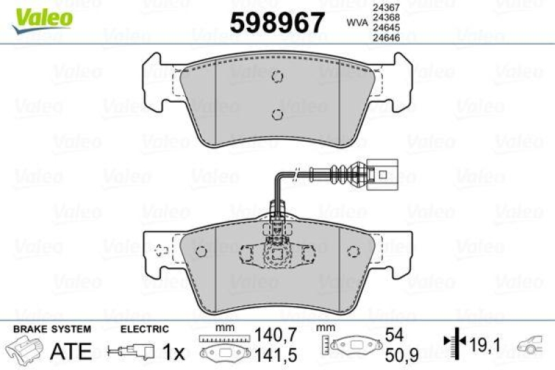 VALEO 598967 SBB-Satz PREMIUM