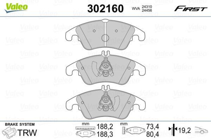 VALEO 302160 SBB-Satz FIRST