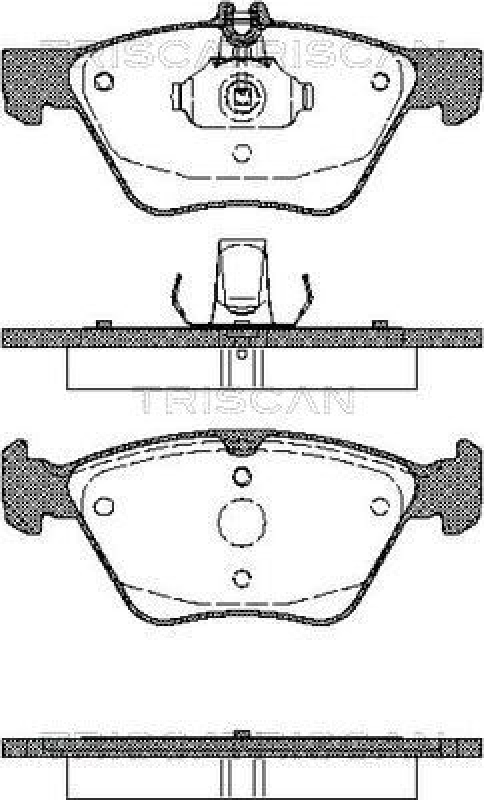 TRISCAN 8110 23014 Bremsbelag Vorne für Mercedes