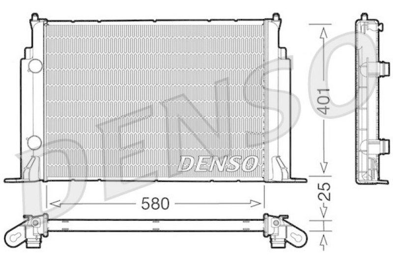 DENSO DRM09122 Kühler FIAT STILO (192) 1.6 16V (192_XB1A) (2001 - 2006)