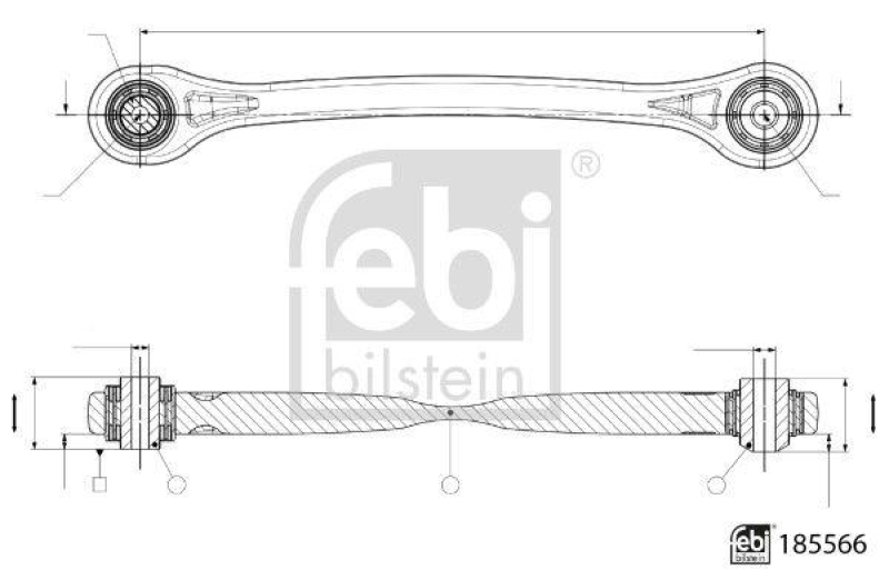 FEBI BILSTEIN 185566 Querlenker mit Lagern für VW-Audi