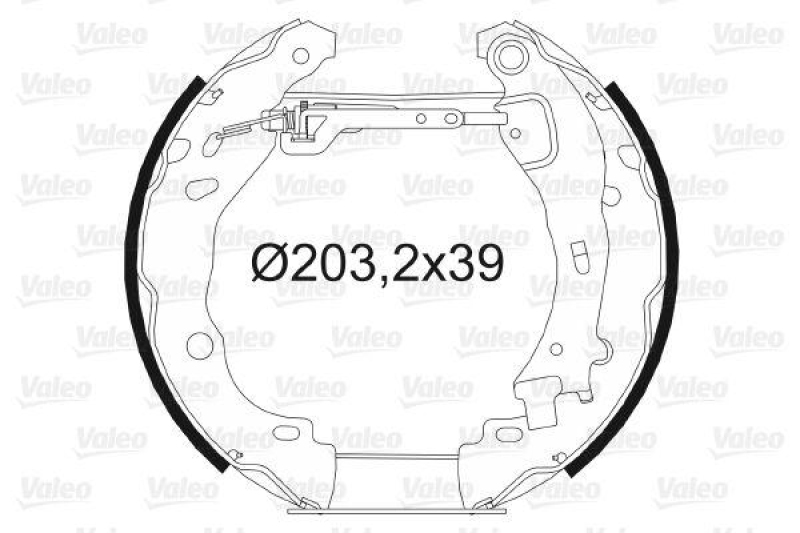 VALEO 554871 Bremsbacken-Satz-KIT