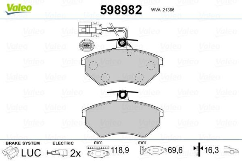 VALEO 598982 SBB-Satz PREMIUM