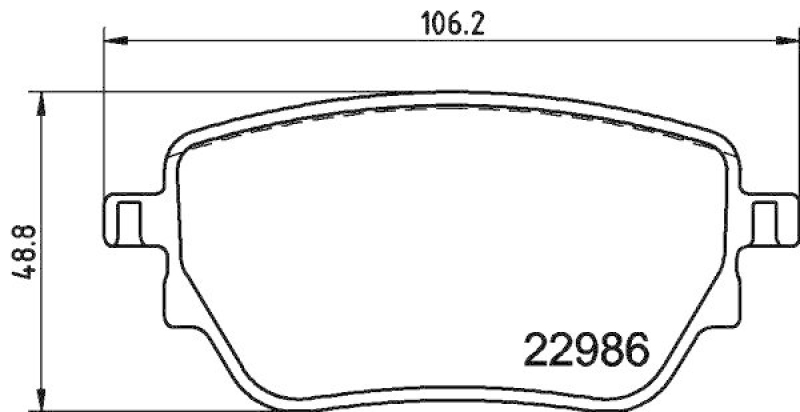 HELLA 8DB 355 039-021 Scheibenbremsbelagsatz